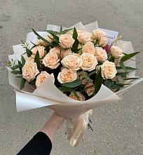 Букет Кремовые розы Латте в Богучанах