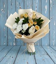 Букет цветов из:  Розы и Хризантемы в Богучанах
