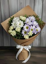 Букет цветов из:  Хризантемы и Розы в Богучанах